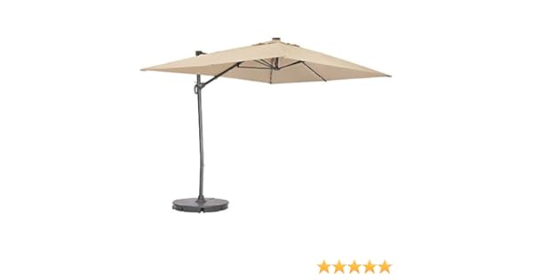 10 X6 5 Parasol Outdoor Solar Patio Umbrella Replacement Canopy Top Cover