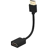 VCE HDMI Extension Cable Male to Female Adapter Short HDMI Extender Support 4K 3D Compatible with Google Chrome Cast, Roku St