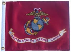 LICENSED MARINE CORPS 11in.x15in. Flag with Grommets / Great for Boats or Golf Carts