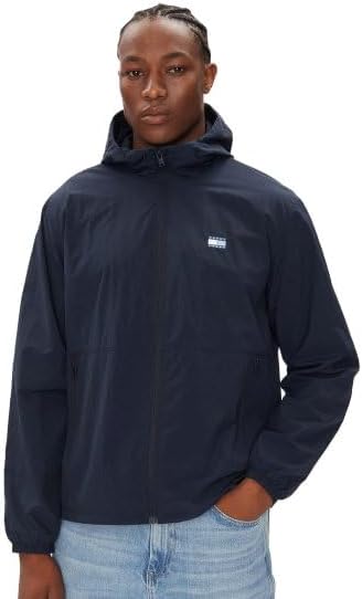 Herren Windbreaker Jacke Chicago mit Kapuze, Blau (Dark Night Navy), XL — Foto 5 von 5