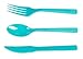 Disposable Dinnerware Set - Serves 24 - Tropical Party Supplies for Birthdays, Parrot Designs - Includes Plastic Knives, Spoons, Forks, Paper Plates, Napkins, Cups