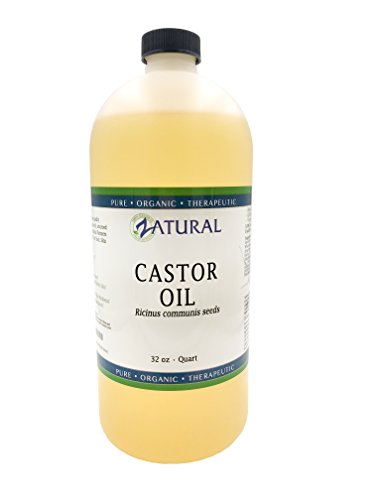 Organic Castor Oil-Ricinus Communis-100% Pure, Clean, Naked Castor Oil, (32 Ounce)
