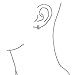 5 Five Row Pave Cubic Zirconia CZ Wide Huggie Hoop Earrings For Women .925 Sterling Silver