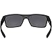 Oakley Men's OO9256 Twoface Low Bridge Fit Rectangular Sunglasses, Steel/Black Iridium, 60 mm