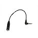 Headset Adapter 3.5mm to 2.5mm Audio Adapter and Converter (Black) - Non-Retail Packaging - 2.5MM - Male - 3.5mm FEMALE