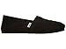 Toms Women's 10002472 Canvas Alpargata Flat, Black, 8 M US