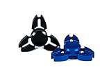 Fidget Spinner Fidget Toys Hand Spinner Crab Shape High Speed Metal Tri Spinner Case Included Made With Aluminum Alloy Gift For Adult Children No-noise Stress Relief 2 Pack By Kaily