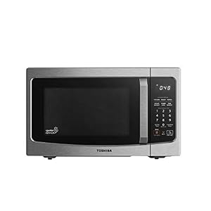 Toshiba ML-EM34P(SS) Smart Countertop Microwave Oven Works with Alexa, Humidity Sensor and Sound On/Off Function, 1100W…