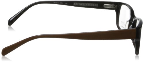 Argyleculture Men's Hendrix Rectangular Eyeglasses,Black & Brown,53 mm