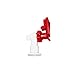 Tomlinson 1009470 White Cooler Replacement Faucet - Red Touch Guard
