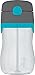Thermos Foogo 11-Ounce Straw Bottle, Charcoal/Teal