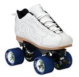 Skate Out Loud-Vindicator Roller Derby Speed Skates Labeada U7 Boot Color:Black|Wheel:Orange|Plate Color:Black|Size:10