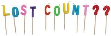 Party Partners Design Candid Candles: Lost Count, Multicolored by Party Partners Design