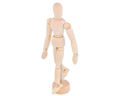 Ace Select 14cm Wooden Movable Manikin Adjustable Artist Mannequin Dummy Model - Thumbnail 7