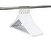 Nature Smile White Wooden Coat Hangers 16 Pack Premium Solid Wood Suit Clothes Hangers with Pants Bar