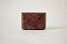 MEKU Men's Handmade Slim Leather Wallet Credit Card Holder Slim Wallet Dark Brown Father Day Gifts