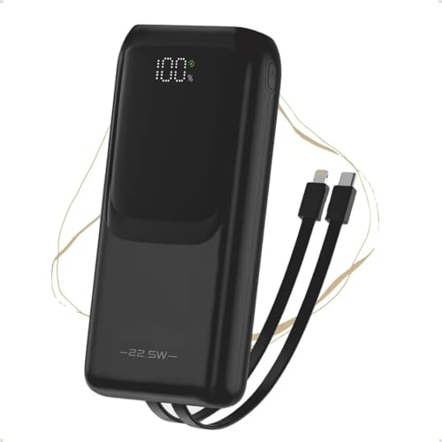 Power Bank, Carregador Portátil, 20000mAh, 22,5W, Carregamento Rápido, PD.