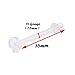 4pcs 14g 9/16 Tongue Rings Bar Jewelry Gauge Bars Retainer Flexible Clear Acrylic Bioflex Silicone O rings Invisible Jewelry
