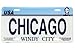 Chicago Illinois License Plate (The Windy City)