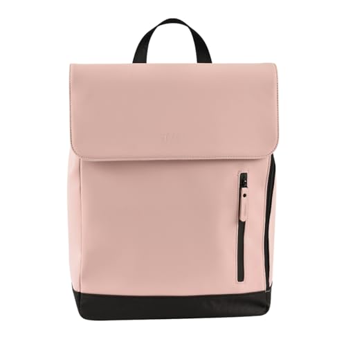 Beaba Baby Changing Bag, Backpack, Waterproof, 11 Pockets, Changing Mat, Recycled Rubber, Breathable, Padded Handles and Back, Insulated Pocket, PC17 inch, 19L, Oslo Bag, Old Pink
