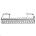 OrangeTag 1 Tier Wall Mounted Bathroom Shelf, Aluminium Silvery White