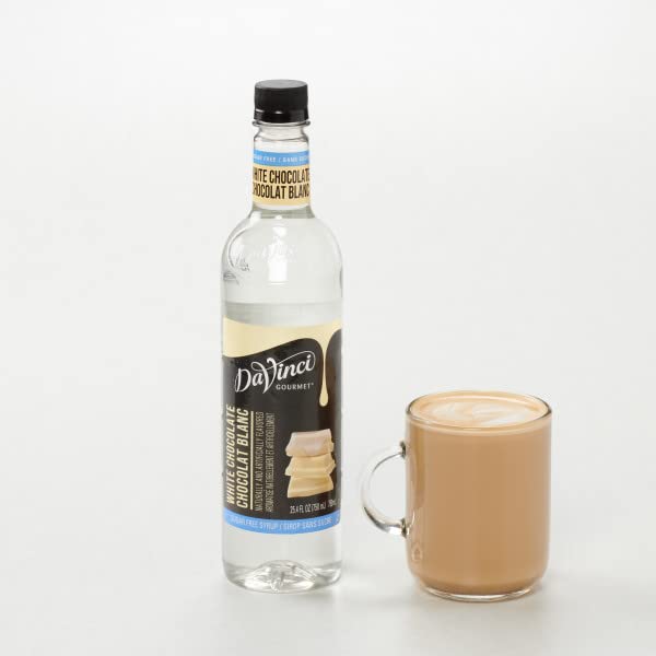 DAVINCI GOURMET SUGAR-FREE WHITE CHOCOLATE SYRUP, 25.4 FLUID OUNCES (PACK OF 1)