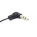 RIIPOO 30cm Mini Coiled 3.5mm Headphone Cable - 2-Pack, 90 Degree 1/8