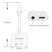 Deegotech Compatible Headphone Adapter Replacement for IP X / 8/8 Plus / 7/7 Plus, 3.5 mm Headphone Jack Splitter, 2 in 1 Audio AUX Music Control Charge Connector