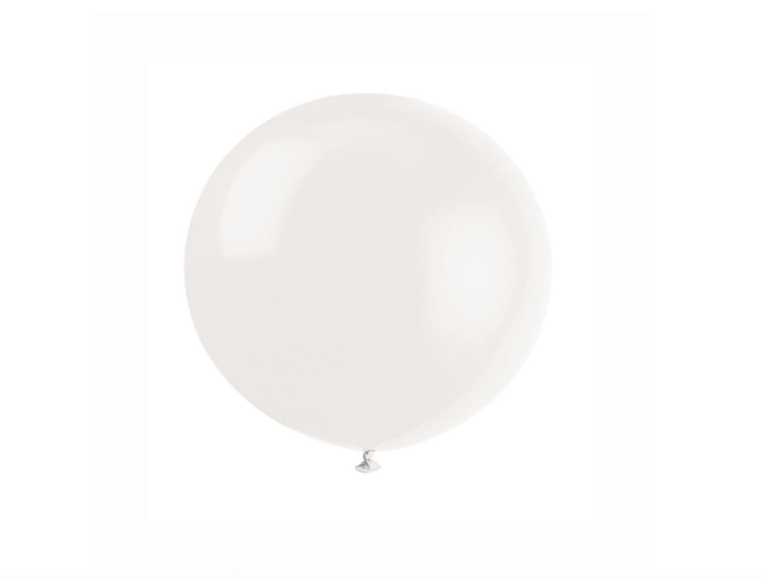 Linen White Premium Latex Balloons (91cm) Pack of 6 - Perfect for Parties & Events
