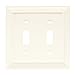 Brainerd 126334 Wood Architectural Double Toggle Switch Wall Plate / Switch Plate / Cover