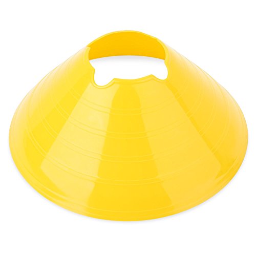 Soccer Cones Agility Disc Cone 3.15in/8cm Identifiable Height 20-Pack -with Mesh Bag, Storage Strap for Agility Training Equipment, Football, Sports, Kids, Field Marker