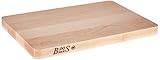 John Boos Block 214 Chop-N-Slice Maple Wood Edge Grain Reversible Cutting Board, 20 Inches x 15 Inches x 1.25 Inches