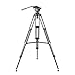 3Pod V3AH Video Tripod System Anodized Aluminum with 2-way Fluid Head & Quick-Release Plate: Include Free Carrying Case