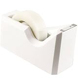 JAM PAPER Colorful Desk Tape Dispensers - White - Sold Individually