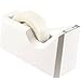 JAM PAPER Office & Desk Sets - 1 Stapler & 1 Tape Dispenser - White - 2/Pack