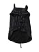 PETCEE Black Dog Winter Coat XL, Waterproof, Modern Style, Collared Neck, Zipper Closure, Machine Washable, Polyester, 50 Pounds and Up, Medium to Large Dogs