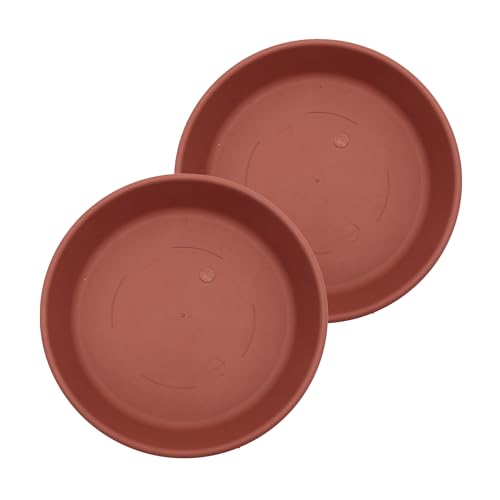 The HC Companies 21 Inch Classic Round Plant Saucer, Lightweight UV-Resistant P…