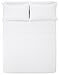 Amazon Basics Soft, Wrinkle-Free Bed Sheets Full Size, Deluxe Microfiber, Breathable, 4-Piece, Bright White Striped