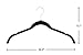 Finnhomy 50 Pack Non-Slip Clothes Hangers Heavy Duty Velvet Hanger Black with 10 Free Finger Clips