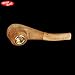 2-Piece Light Oak Wood Pipe 6.8 in Wooden Tobacco Smoking Pipe