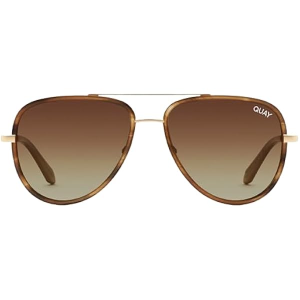 Quay Australia Brown Gradient Aviator Sunglasses with original case. Quay Australia Brown Aviator Sunglasses Gradient Lenses  main image 4
