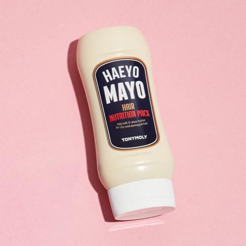 TONYMOLY HAEYO MAYO HAIR CONDITIONER MASK – NOURISHING HAIR TREATMENT WITH EGG YOLK & SHEA BUTTER – DEEP CONDITIONING MASK FOR DRY, DAMAGED, FRIZZY, OR BRITTLE HAIR