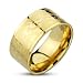 Jinique STR-0036 316L Stainless Steel Gold IP Dragons Etched Band Ring; Comes Box (13)
