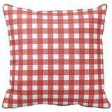 Red and White Gingham Pattern Pillow Checkered Pattern Throw Pillow Cases Cover Square Decorative 18X18 Inch One Side