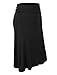 LE3NO Womens Lightweight Flared Midi Skater Skirt with Stretch