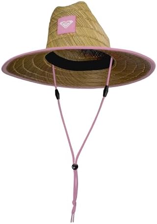 Roxy Women's Coffee Blues Straw Sunhat – Stylish Wide-Brim Beach