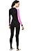 Phantom Aquatics Snorkeling Swim Lycra Skin Full Suit Wetsuit, Black/Pink, Small