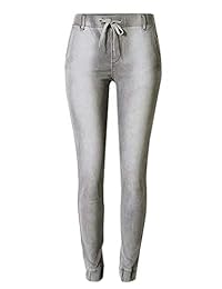 Pantalones de chándal para dama de Gallint, informales, suaves, de sarga envejecida, para correr