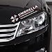 2pcs Umbrella Corporation Sticker Decal Aufkleber 35x10cm Eybrow Racoon Resident Evil JDM Car Pick Up Ford