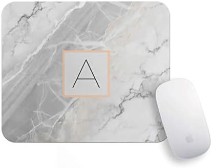 Personalized Mouse Pads for Computers - Lover Gift School Supplies Office Home Decor Gray Marble Gold Frame Mouse Pad Funny Mini Mousepad Office Supplies Office Desk Accessories Funny Mouse Mat.